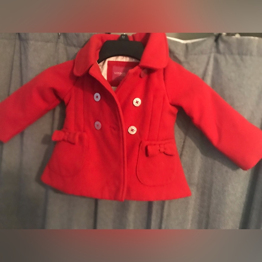 London Fog Winter Coat Jacket Red